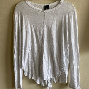 Anthropologie Split Sean White Tee